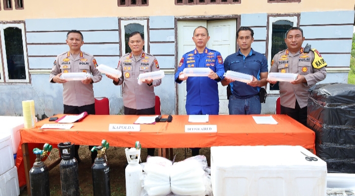 Direktorat Polairud Polda Babel Gagalkan 177.600 Benih Lobster Bernilai 35 Miliar Lebih