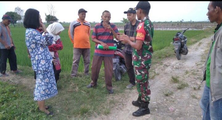 Babinsa Koramil Sumberrejo Dampingi Kepala DKPP Bojonegoro