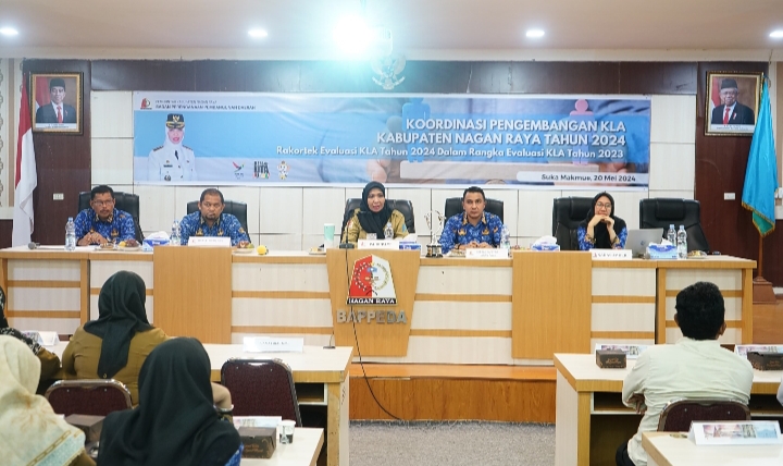 Pj Bupati Fitriany Farhas Buka Rakortek Evaluasi KLA Tahun 2023