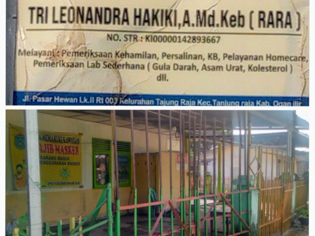 Tks, Tri Leonandra Hakiki, A.Md, Kep Diduga Langgar Aturan Tetap Menolong Persalinan di Polindes Tanjung Raja