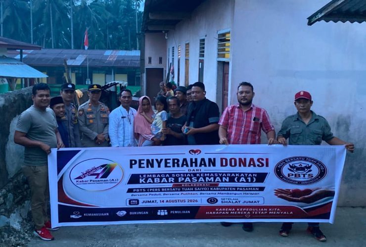 Kabar Pasaman A1 Salurkan Donasi Rp11,05 Juta untuk Anak Korban Dugaan Kekerasan