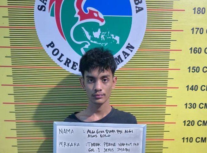 Sat Resnarkoba Polres Pasaman Bekuk Seorang Pengedar Sita Barang Bukti Sabu Siap Edar.